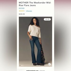 MOTHER The Weekender Fray Hem Bootcut Jeans In Heirloom Sz 26 NWT